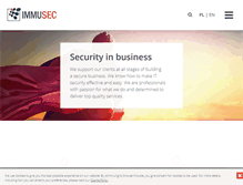 Tablet Screenshot of immusec.com